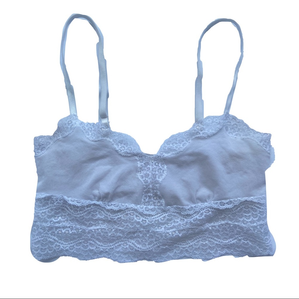 white lace bralette